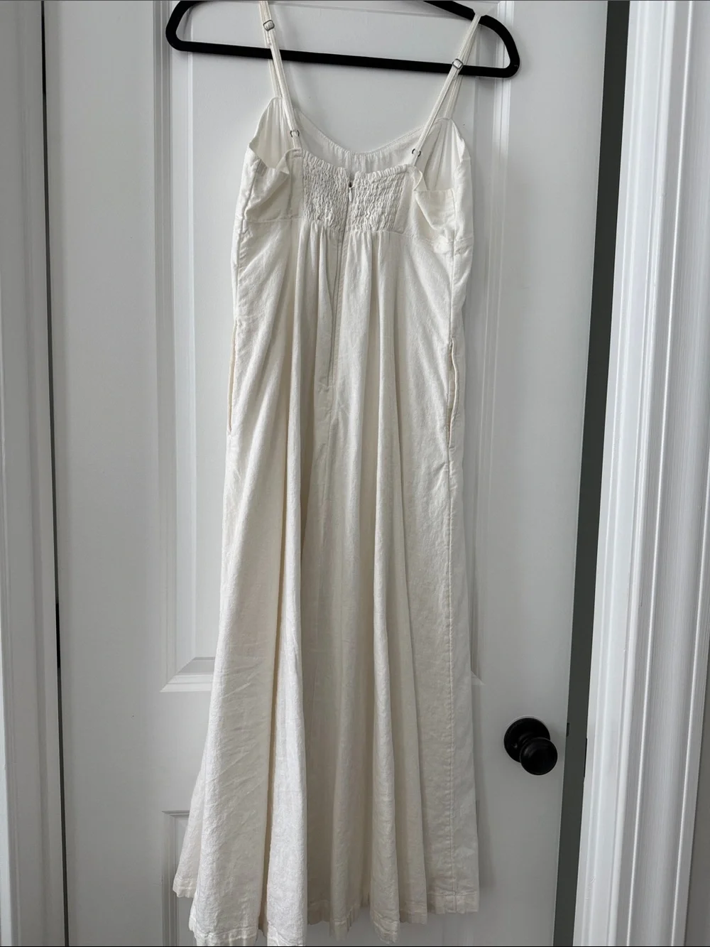 Abercrombie & Fitch Linen Spaghetti Strap Maxi Dress